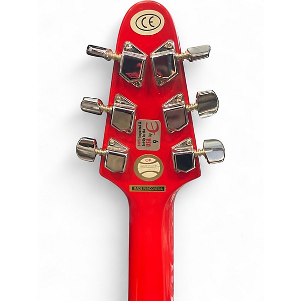 Used Epiphone Mini Flying V Red Solid Body Electric Guitar
