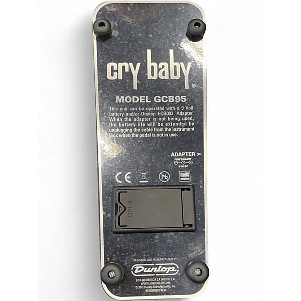 Used Dunlop GCB95 Original Crybaby Wah Effect Pedal