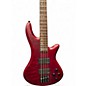 Used Schecter Guitar Research Stiletto Custom 4 String Red Electric Bass Guitar