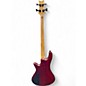 Used Schecter Guitar Research Stiletto Custom 4 String Red Electric Bass Guitar