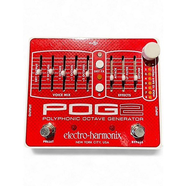 Used Electro-Harmonix Pog2 Polyphonic Octave Generator Effect Pedal