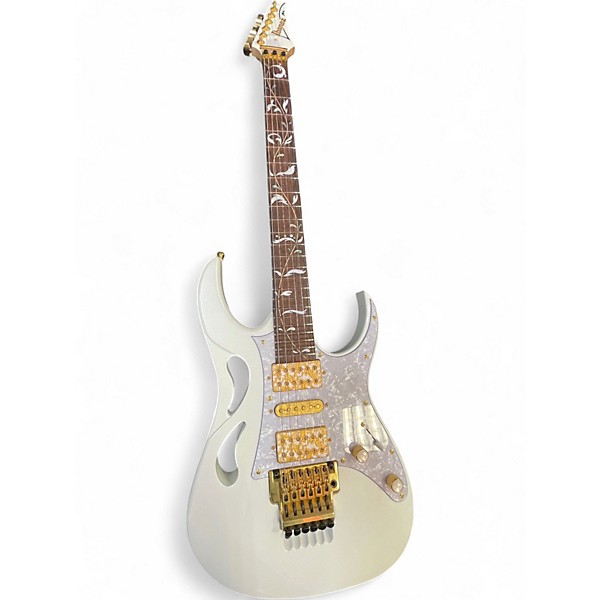 Used Ibanez PIA3761 Pearl White Solid Body Electric Guitar