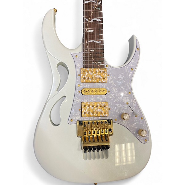 Used Ibanez PIA3761 Pearl White Solid Body Electric Guitar