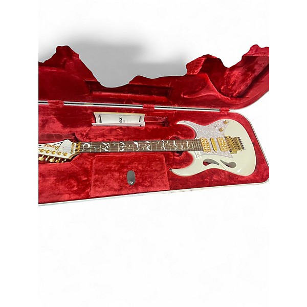 Used Ibanez PIA3761 Pearl White Solid Body Electric Guitar