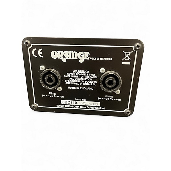 Used Orange Amplifiers OBC810 8x10 Bass Cabinet