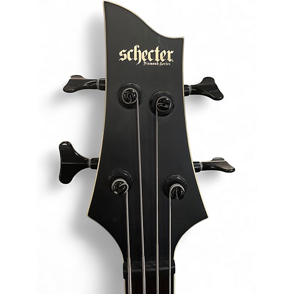 Used Schecter Guitar Research SLS ELITE 4 EVIL TWIN Black Electric Bass Guitar