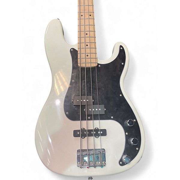 Used Squier Precision Bass Alpine White Electric Bass Guitar
