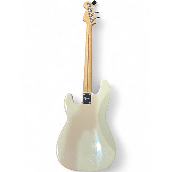 Used Squier Precision Bass Alpine White Electric Bass Guitar