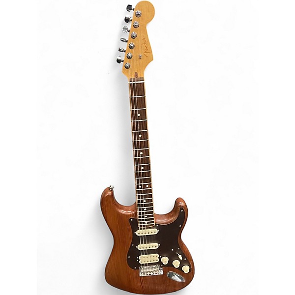Used Fender Reclaimed Old Growth Redwood Stratocaster Natural Solid Body Electric Guitar