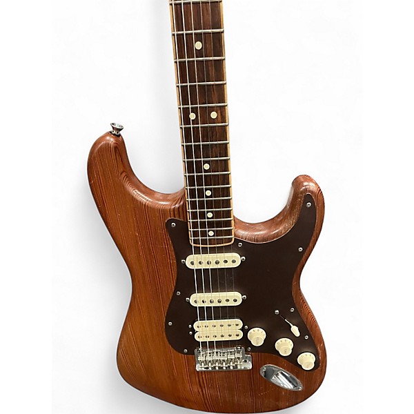 Used Fender Reclaimed Old Growth Redwood Stratocaster Natural Solid Body Electric Guitar