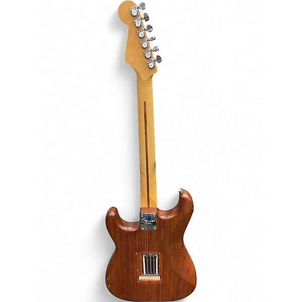 Used Fender Reclaimed Old Growth Redwood Stratocaster Natural Solid Body Electric Guitar