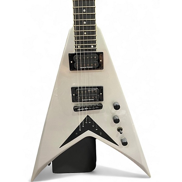 Used Kramer Dave Mustaine Vanguard Silver Solid Body Electric Guitar