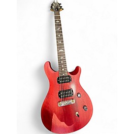 Used PRS SE CE24 Satin Red Solid Body Electric Guitar