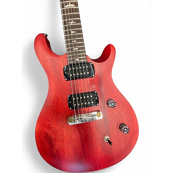 Used PRS SE CE24 Satin Red Solid Body Electric Guitar