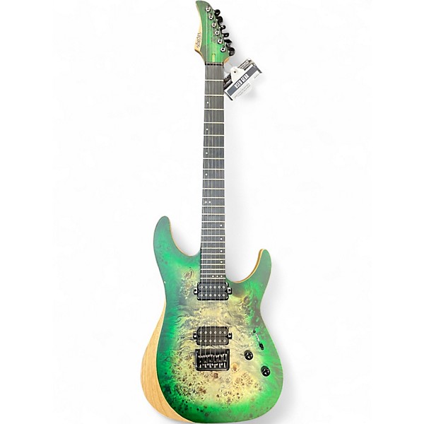 Used Schecter Guitar Research Reaper 6 Green burst Solid Body Electric Guitar