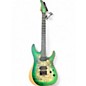 Used Schecter Guitar Research Reaper 6 Green burst Solid Body Electric Guitar thumbnail