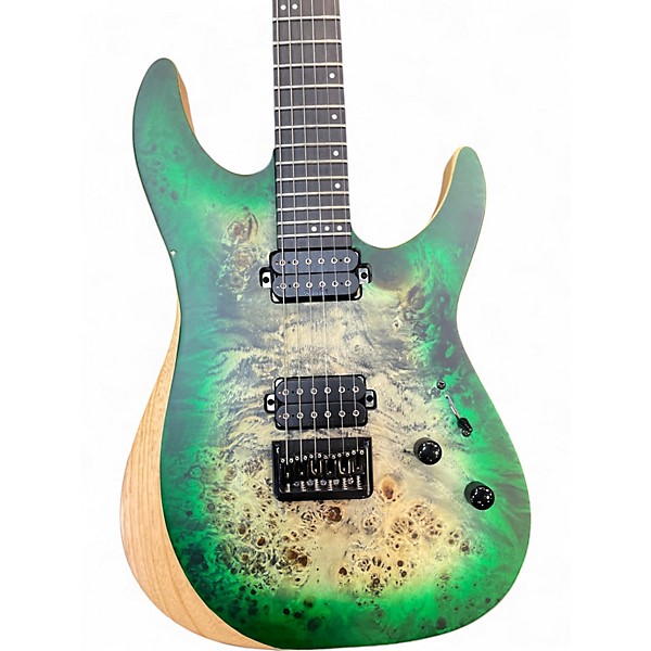 Used Schecter Guitar Research Reaper 6 Green burst Solid Body Electric Guitar