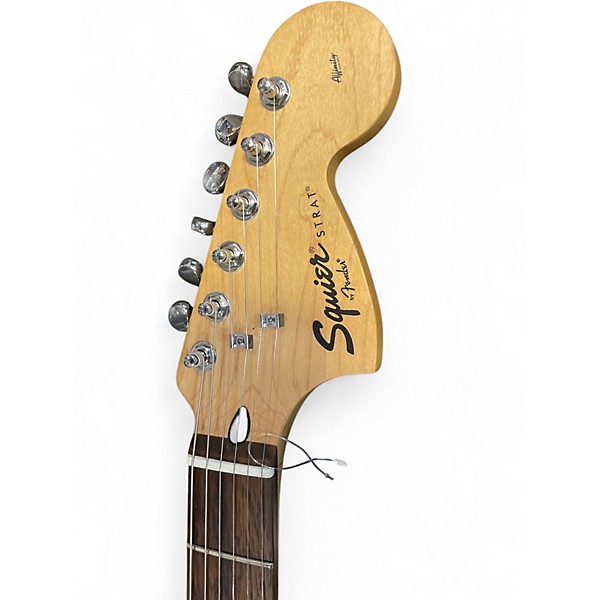 Used Squier Affinity Stratocaster Metallic Black Solid Body Electric Guitar