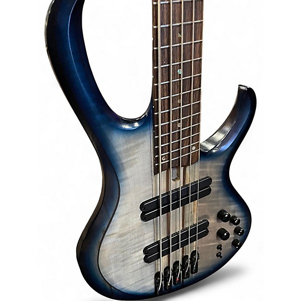 Used Ibanez BTB705LM Blue Electric Bass Guitar