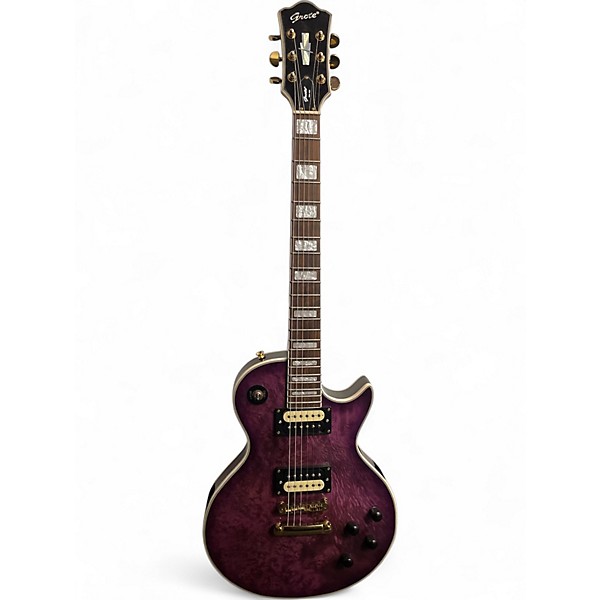 Used 2000 Grote GROTE Trans Purple Solid Body Electric Guitar