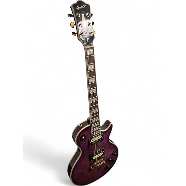 Used 2000 Grote GROTE Trans Purple Solid Body Electric Guitar