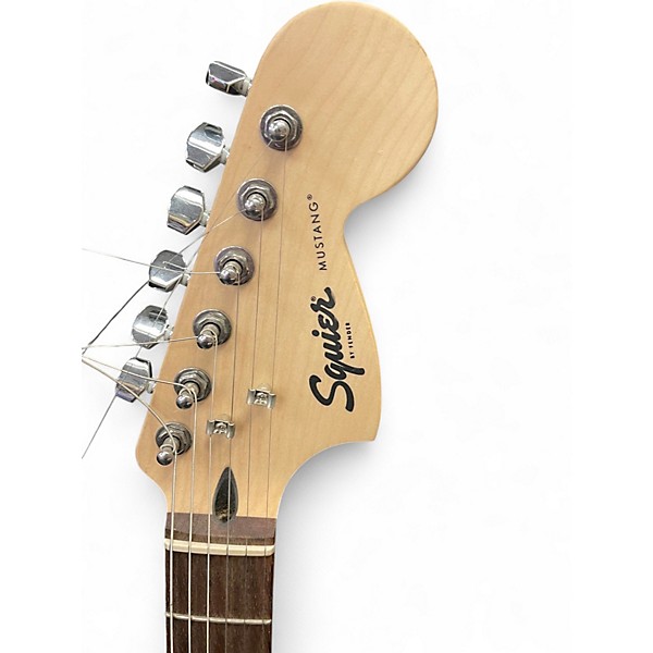 Used Squier MUSTANG LIME GREEN Solid Body Electric Guitar