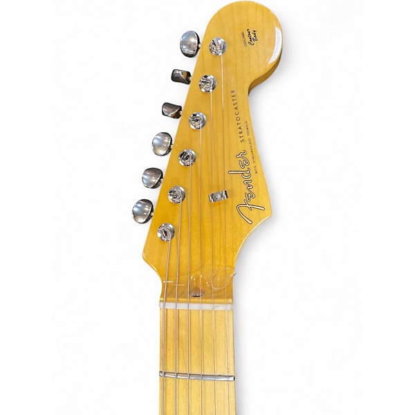 Used Fender JV STRATOCASTER HSS 2 Tone Sunburst Solid Body Electric Guitar