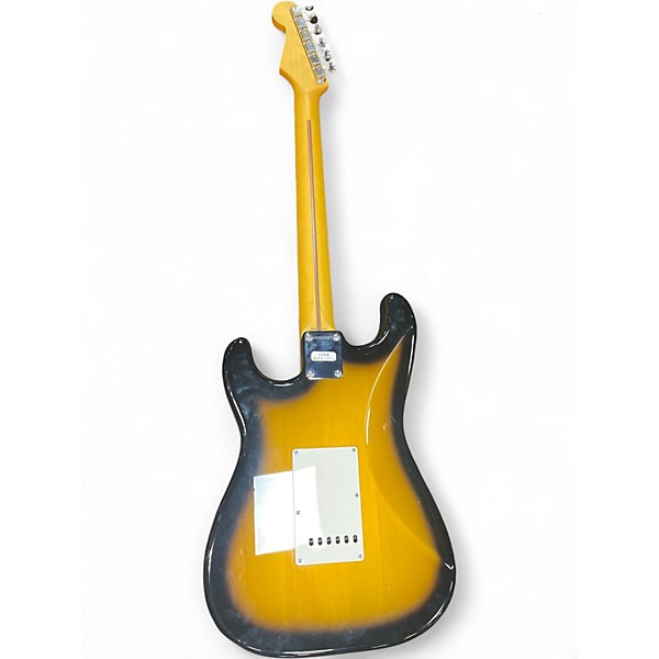 Used Fender JV STRATOCASTER HSS 2 Tone Sunburst Solid Body Electric Guitar
