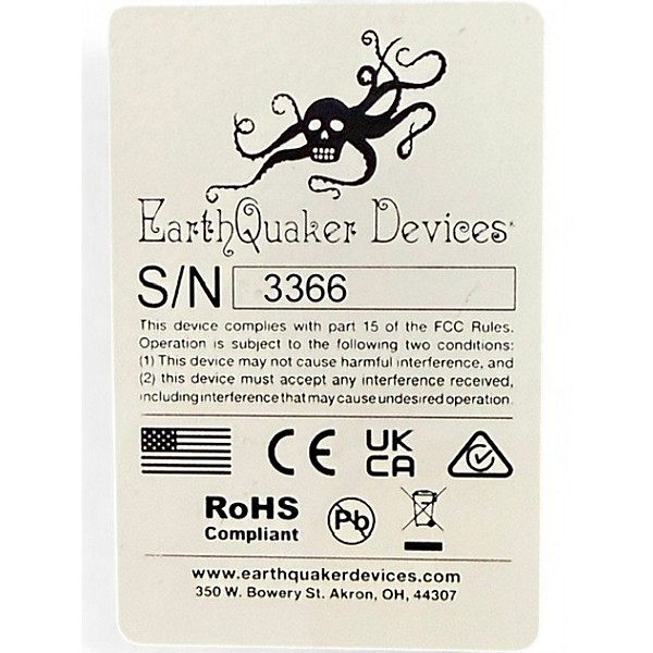 Used 2020s EarthQuaker Devices TIME SHADOWS DEATH BY AUDIO Effect Pedal
