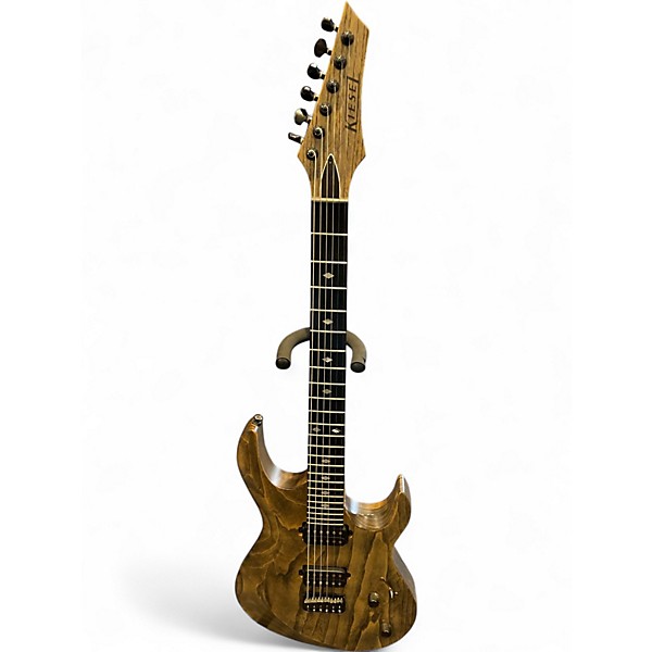 Used Kiesel Aries Rawtone 6 brown ash Solid Body Electric Guitar