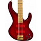 Used Bossa OB4 Trans Red Electric Bass Guitar