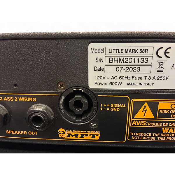 Used Markbass LITTLE MARK 58R Bass Amp Head