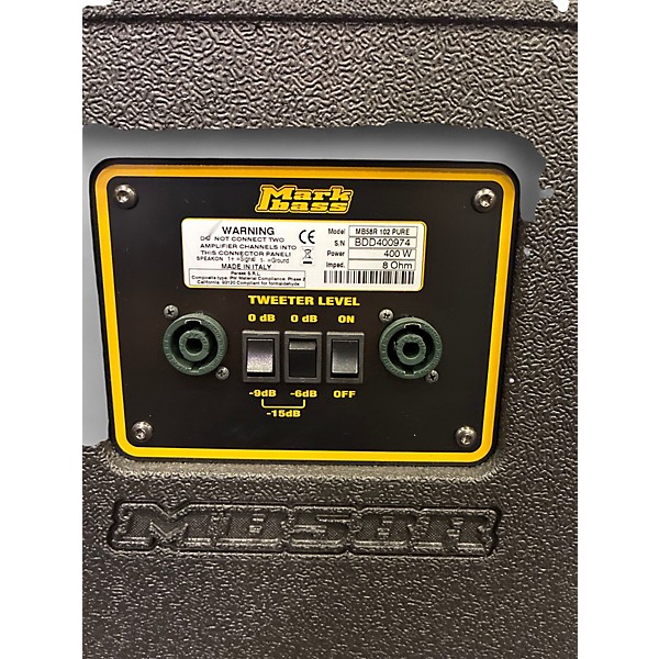 Used Markbass MB58R 102 PURE Bass Cabinet