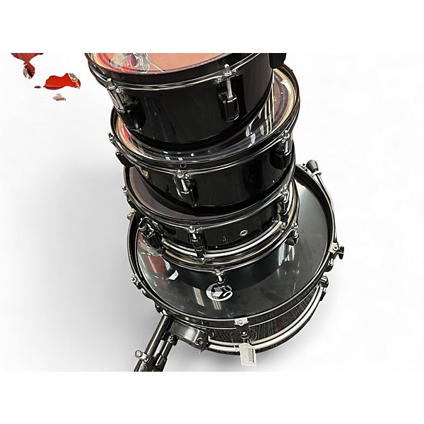 Used Pearl 5 Piece Rhythm Traveler Compact Black Drum Kit