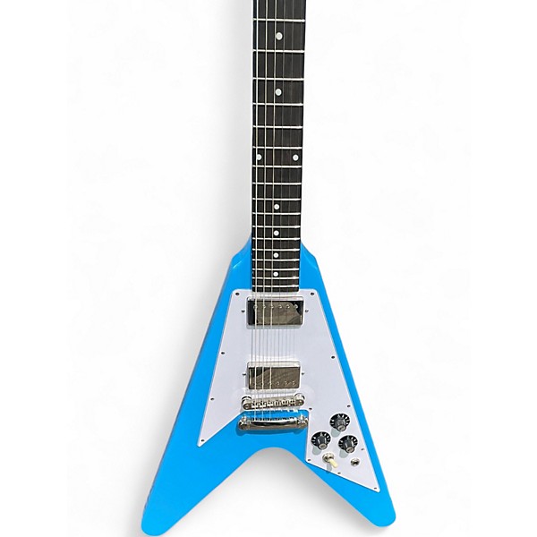 Used Epiphone FLYING V '70S MIAMI BLUE Solid Body Electric Guitar