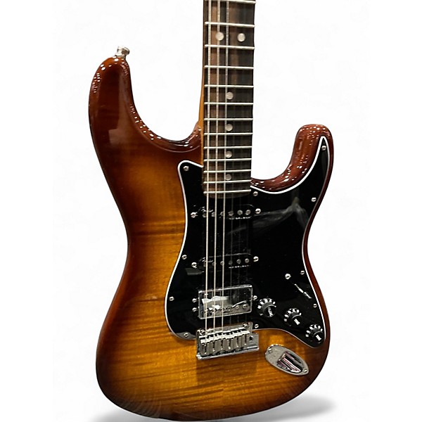 Used Fender American Ultra Stratocaster Tiger's Eye Solid Body Electric Guitar