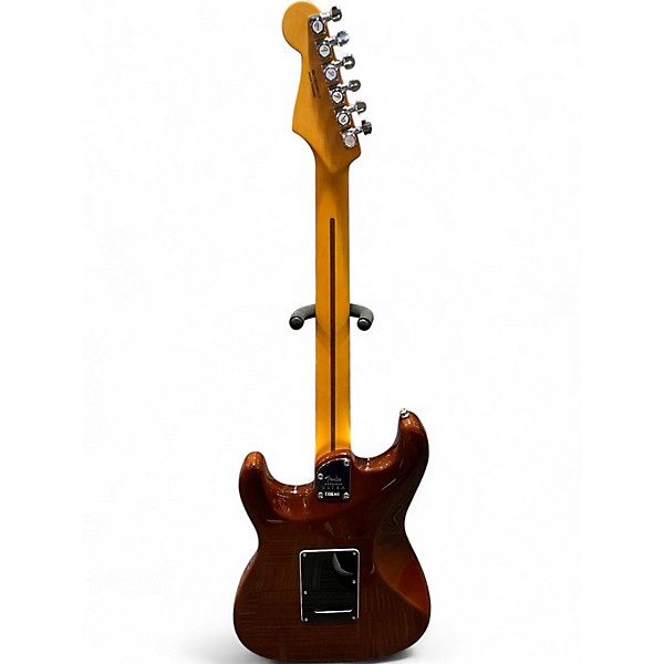 Used Fender American Ultra Stratocaster Tiger's Eye Solid Body Electric Guitar