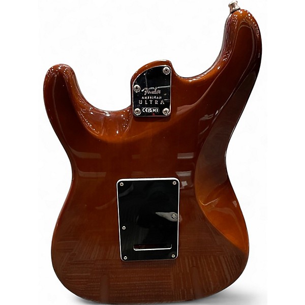 Used Fender American Ultra Stratocaster Tiger's Eye Solid Body Electric Guitar