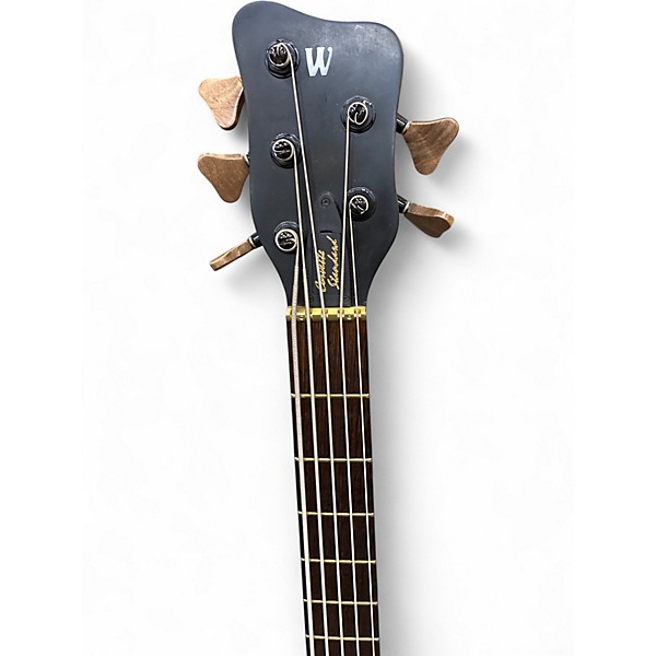 Used Warwick Corvette standard 5 String TRANSPARENT SATIN BLACK Electric Bass Guitar