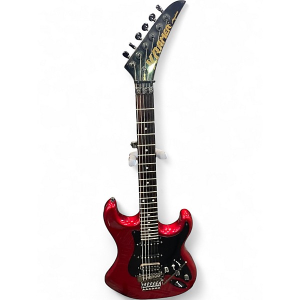 Vintage 1986 Kramer PACER DELUXE Candy Apple Red Metallic Solid Body Electric Guitar
