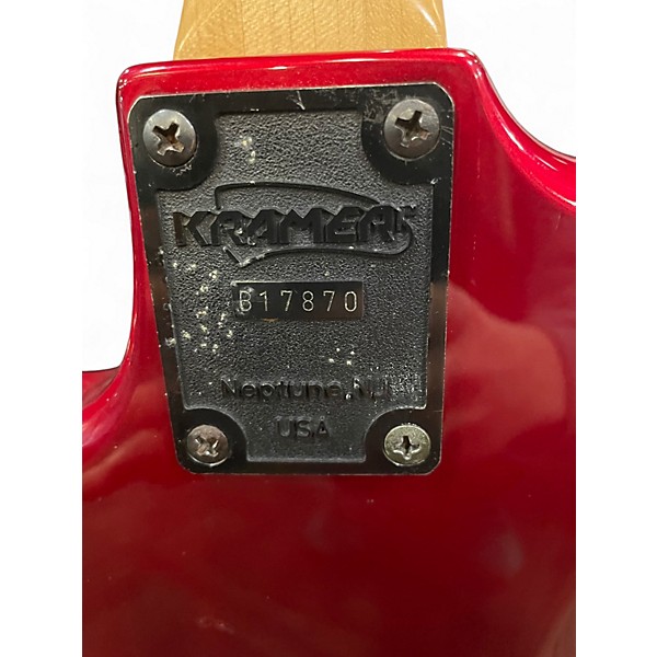 Vintage 1986 Kramer PACER DELUXE Candy Apple Red Metallic Solid Body Electric Guitar