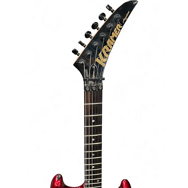 Vintage 1986 Kramer PACER DELUXE Candy Apple Red Metallic Solid Body Electric Guitar