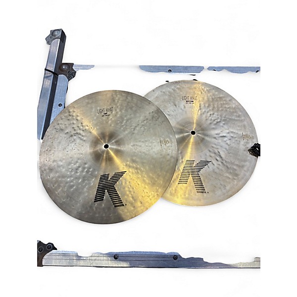 Used Zildjian 16in K CUSTOM LIGHT HI HAT PAIR Cymbal