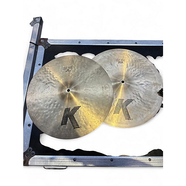 Used Zildjian 16in K CUSTOM LIGHT HI HAT PAIR Cymbal