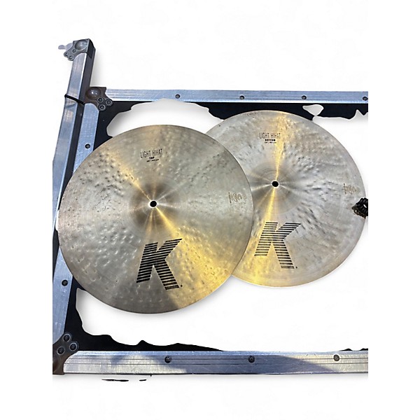 Used Zildjian 16in K CUSTOM LIGHT HI HAT PAIR Cymbal