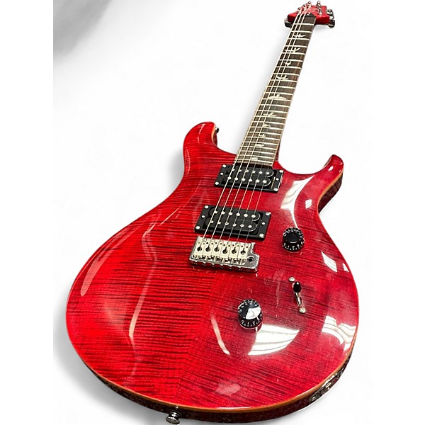 Used PRS SE Custom 24 Crimson Red Trans Solid Body Electric Guitar