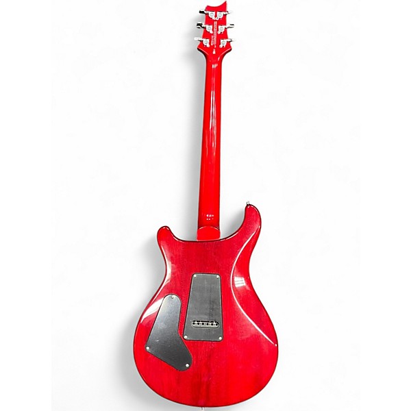 Used PRS SE Custom 24 Crimson Red Trans Solid Body Electric Guitar