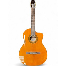 Used Takamine EG128SC Natural Classical Acoustic Electric Guitar