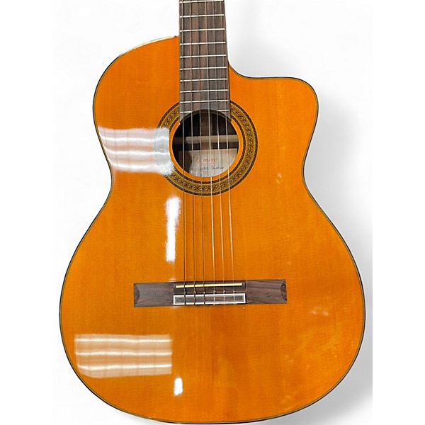 Used Takamine EG128SC Natural Classical Acoustic Electric Guitar