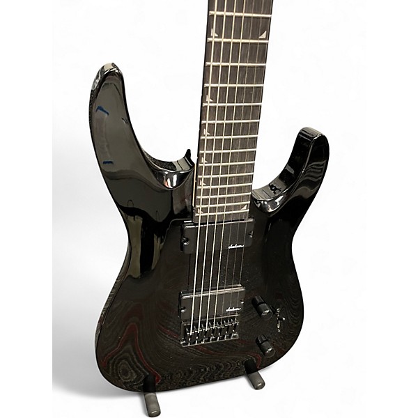 Used Jackson JS22-7 Dinky 7 String Black Solid Body Electric Guitar